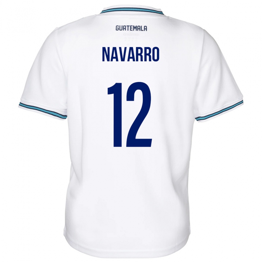 Kinder Guatemala Kenderson Navarro #12 Weiß Heimtrikot Trikot 24-26 T-Shirt Schweiz