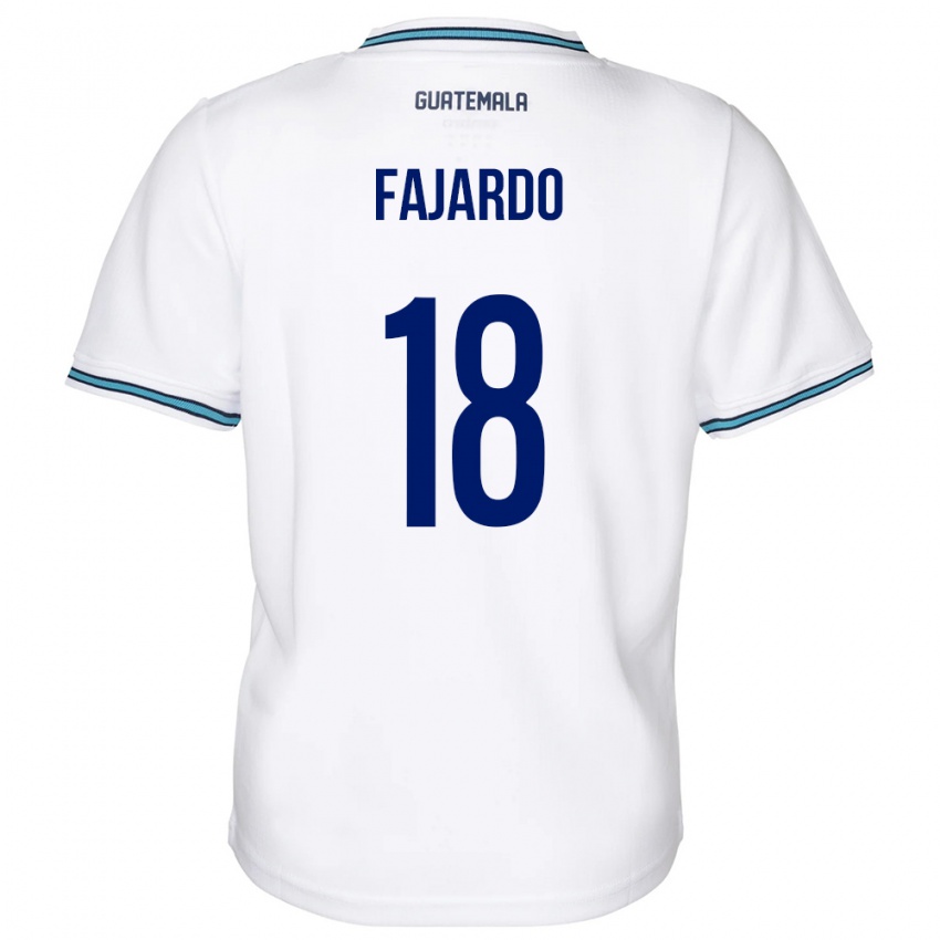 Kinder Guatemala William Fajardo #18 Weiß Heimtrikot Trikot 24-26 T-Shirt Schweiz