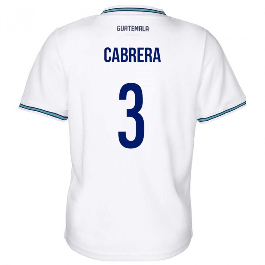 Kinder Guatemala Gabriel Cabrera #3 Weiß Heimtrikot Trikot 24-26 T-Shirt Schweiz