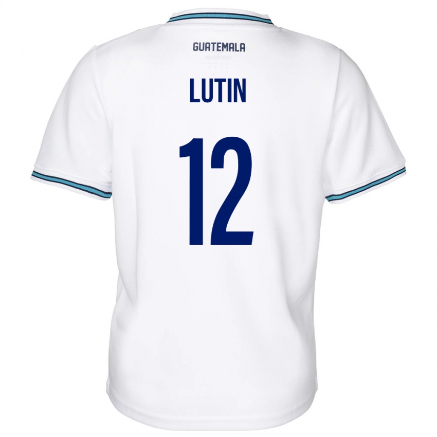 Kinder Guatemala John Lutin #12 Weiß Heimtrikot Trikot 24-26 T-Shirt Schweiz