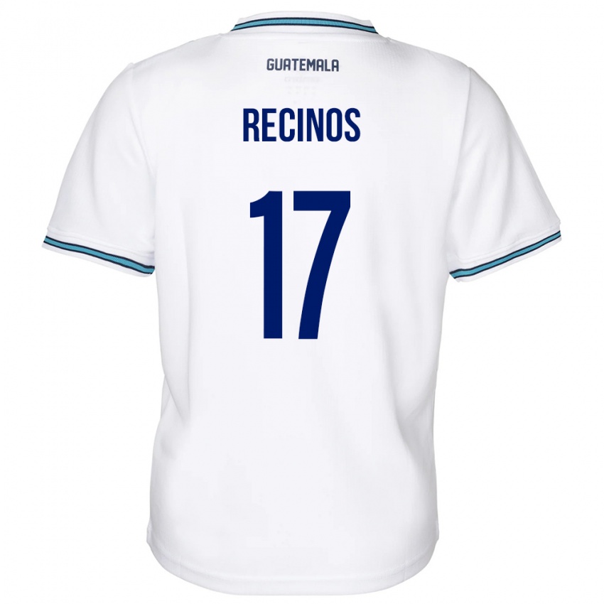 Kinder Guatemala Antony Recinos #17 Weiß Heimtrikot Trikot 24-26 T-Shirt Schweiz