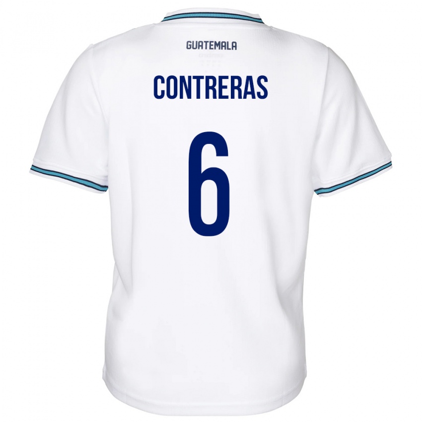 Kinder Guatemala María Contreras #6 Weiß Heimtrikot Trikot 24-26 T-Shirt Schweiz