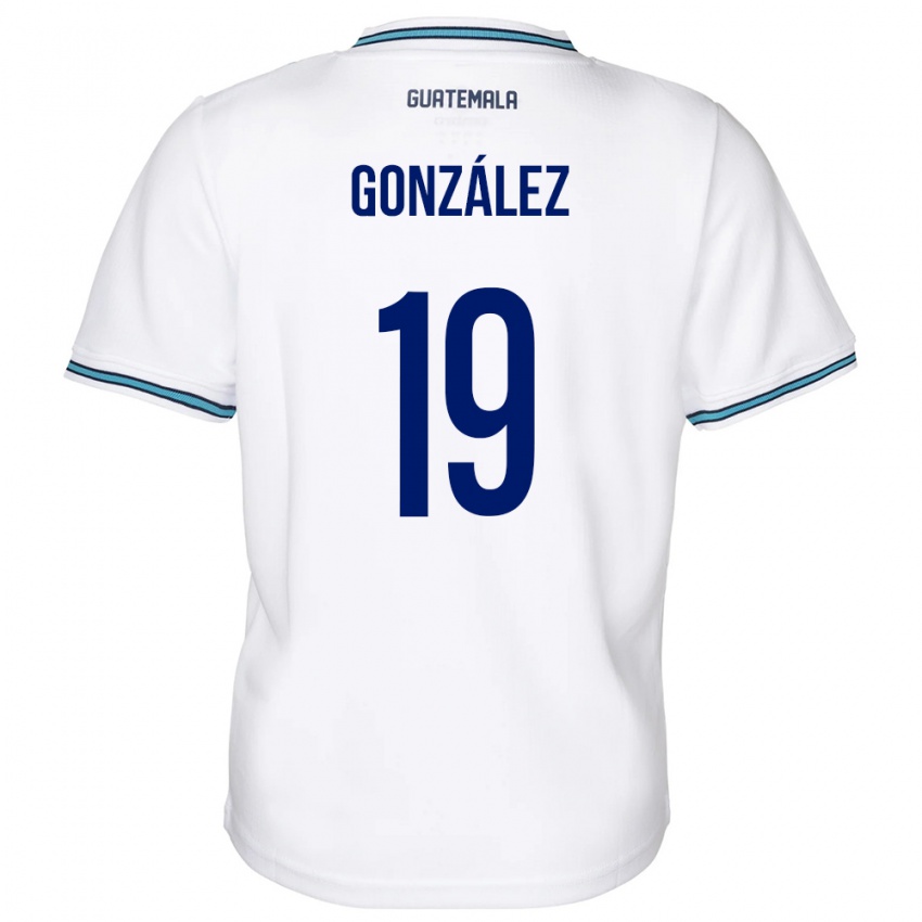 Kinder Guatemala Karen González #19 Weiß Heimtrikot Trikot 24-26 T-Shirt Schweiz