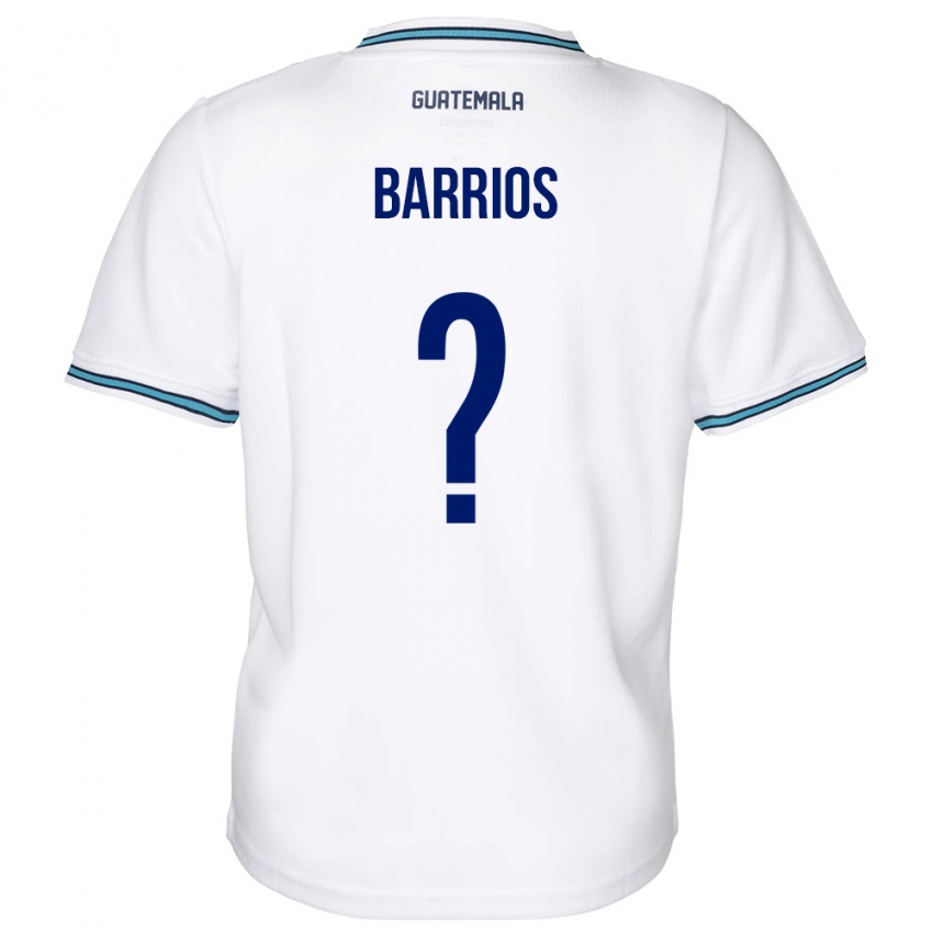 Enfant Maillot Guatemala Jeniffer Barrios #0 Blanc Tenues Domicile 24-26 T-Shirt Suisse