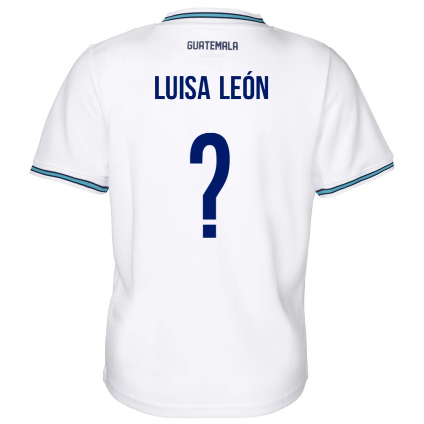 Kinder Guatemala Luisa León #0 Weiß Heimtrikot Trikot 24-26 T-Shirt Schweiz