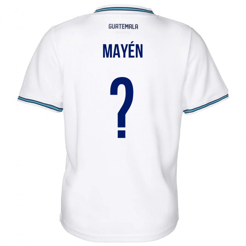 Kinder Guatemala Kellin Mayén #0 Weiß Heimtrikot Trikot 24-26 T-Shirt Schweiz