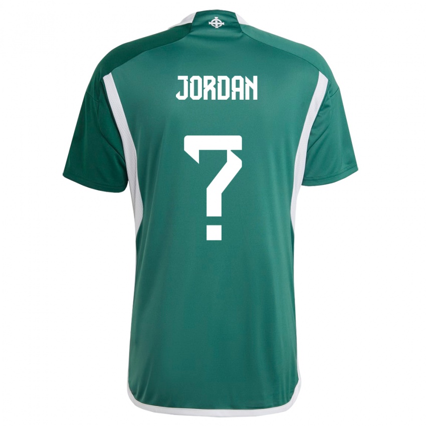 Kinder Nordirland Reece Jordan #0 Grün Heimtrikot Trikot 24-26 T-Shirt Schweiz