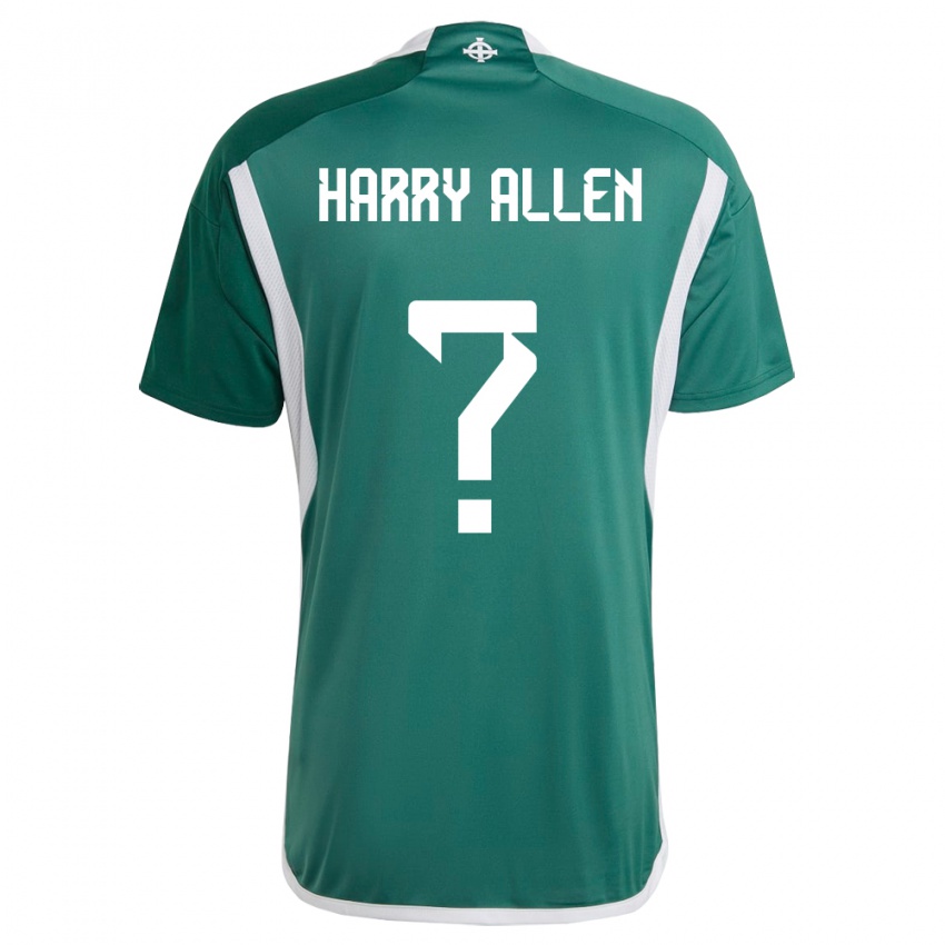 Kinder Nordirland Harry Allen #0 Grün Heimtrikot Trikot 24-26 T-Shirt Schweiz