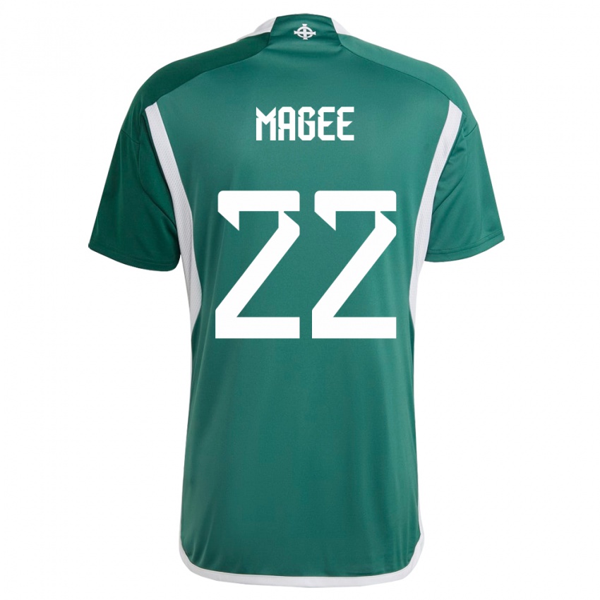 Kinder Nordirland Abbie Magee #22 Grün Heimtrikot Trikot 24-26 T-Shirt Schweiz