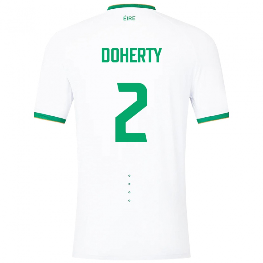 Kinder Irische Matt Doherty #2 Weiß Auswärtstrikot Trikot 24-26 T-Shirt Schweiz