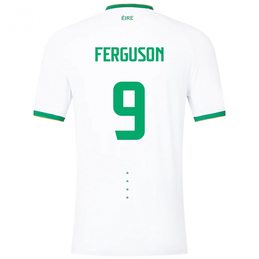 Kinder Irische Evan Ferguson #9 Weiß Auswärtstrikot Trikot 24-26 T-Shirt Schweiz