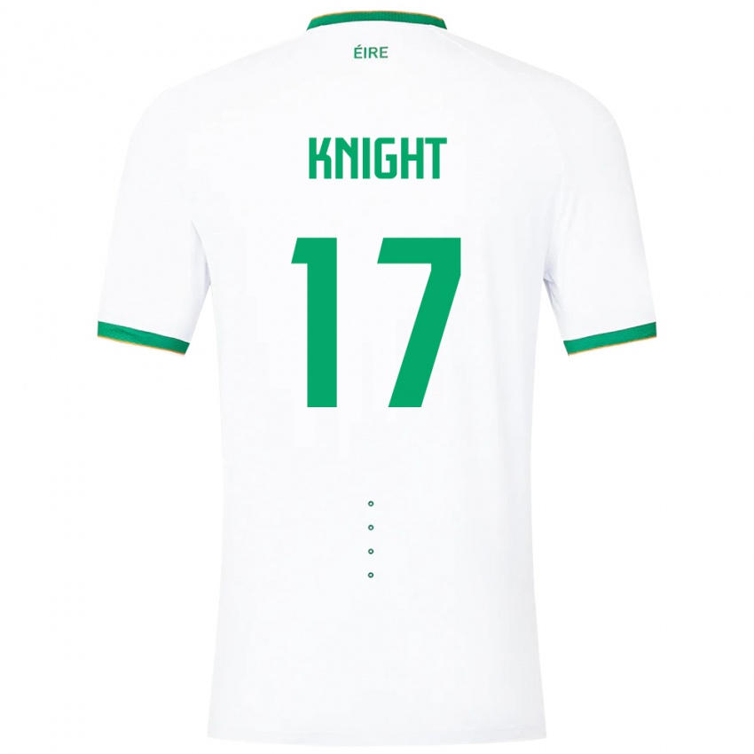 Kinder Irische Jason Knight #17 Weiß Auswärtstrikot Trikot 24-26 T-Shirt Schweiz