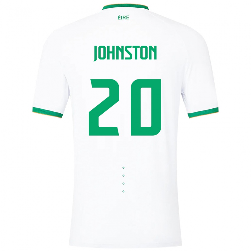 Kinder Irische Mikey Johnston #20 Weiß Auswärtstrikot Trikot 24-26 T-Shirt Schweiz