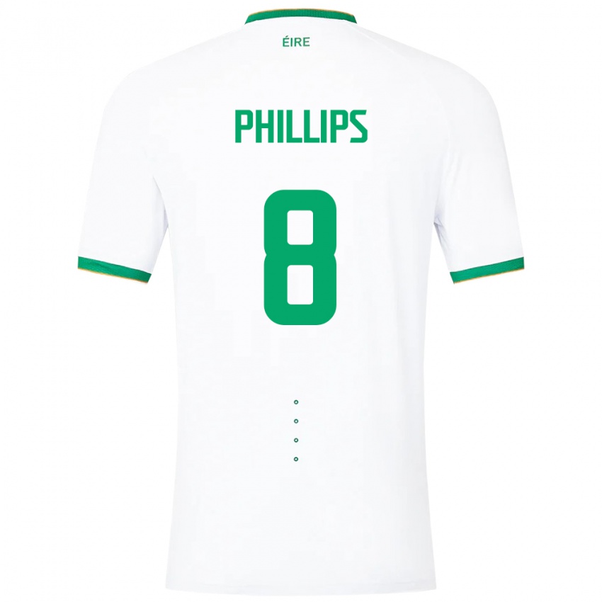 Kinder Irische Killian Phillips #8 Weiß Auswärtstrikot Trikot 24-26 T-Shirt Schweiz