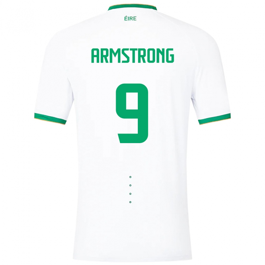 Kinder Irische Sinclair Armstrong #9 Weiß Auswärtstrikot Trikot 24-26 T-Shirt Schweiz