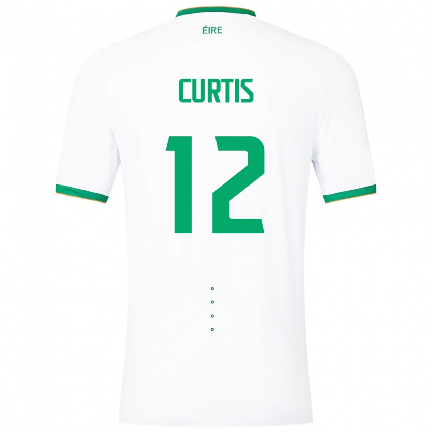 Kinder Irische Sam Curtis #12 Weiß Auswärtstrikot Trikot 24-26 T-Shirt Schweiz