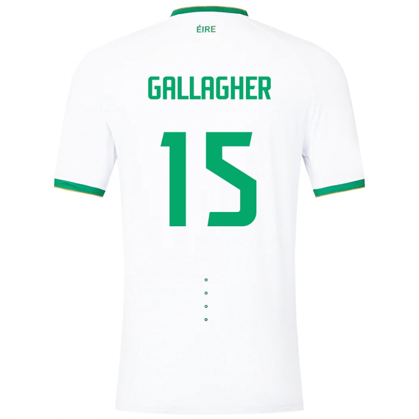 Kinder Irische Oisín Gallagher #15 Weiß Auswärtstrikot Trikot 24-26 T-Shirt Schweiz