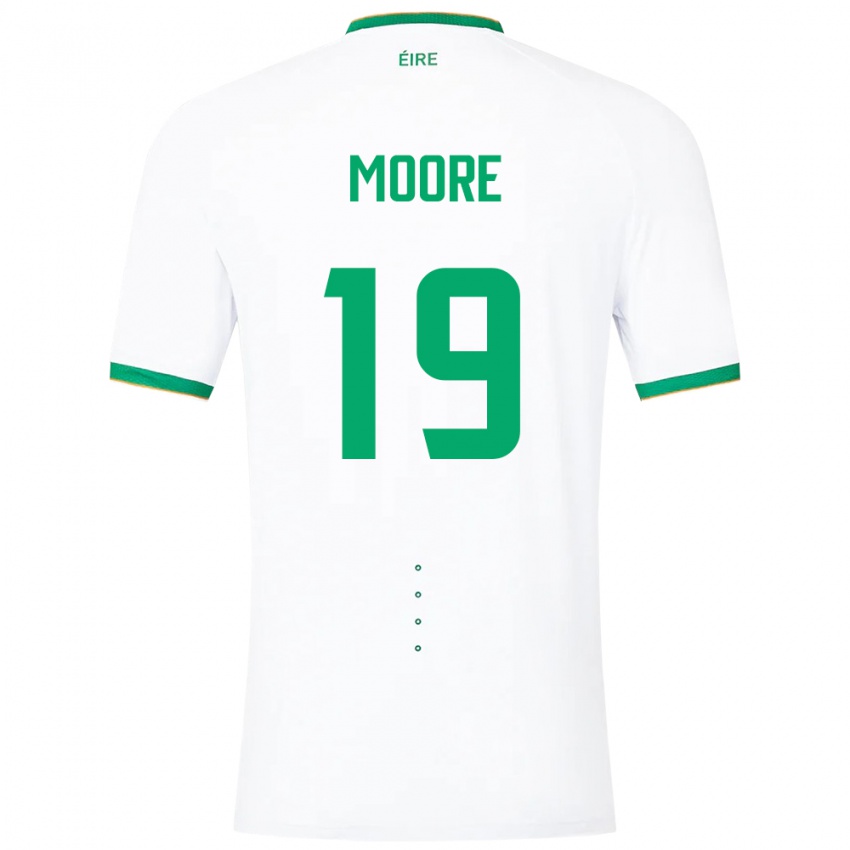 Kinder Irische Sean Moore #19 Weiß Auswärtstrikot Trikot 24-26 T-Shirt Schweiz