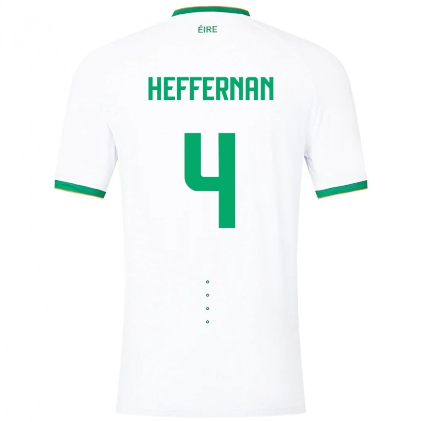 Kinder Irische Cathal Heffernan #4 Weiß Auswärtstrikot Trikot 24-26 T-Shirt Schweiz