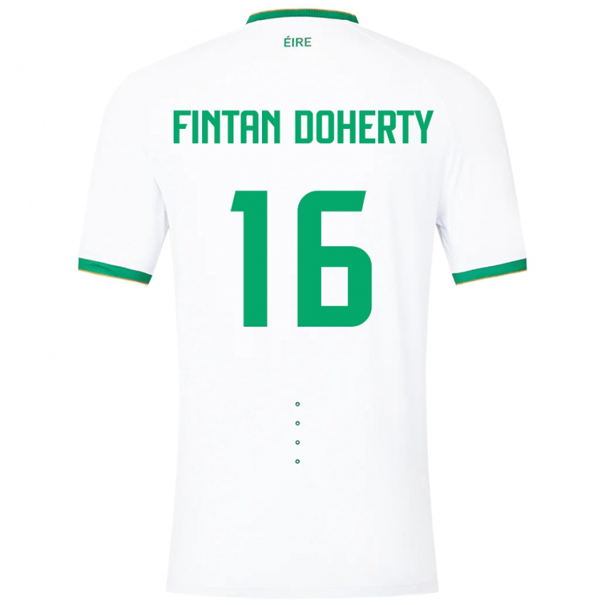 Kinder Irische Fintan Doherty #16 Weiß Auswärtstrikot Trikot 24-26 T-Shirt Schweiz