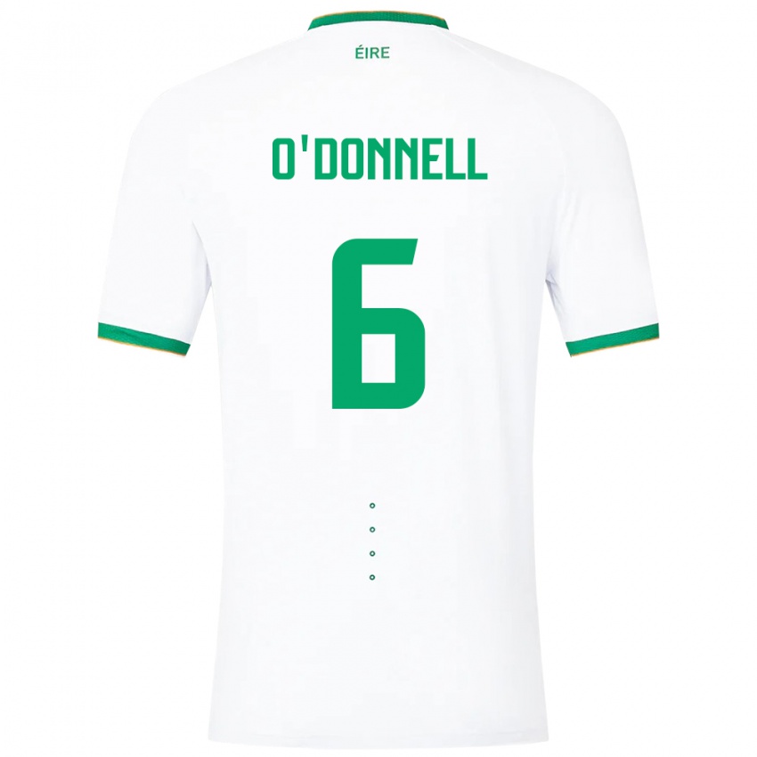 Kinder Irische Luke O'donnell #6 Weiß Auswärtstrikot Trikot 24-26 T-Shirt Schweiz