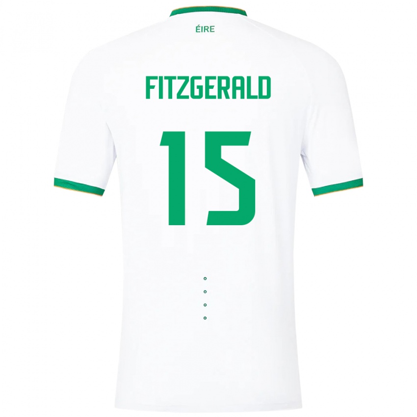 Kinder Irische Kyle Fitzgerald #15 Weiß Auswärtstrikot Trikot 24-26 T-Shirt Schweiz