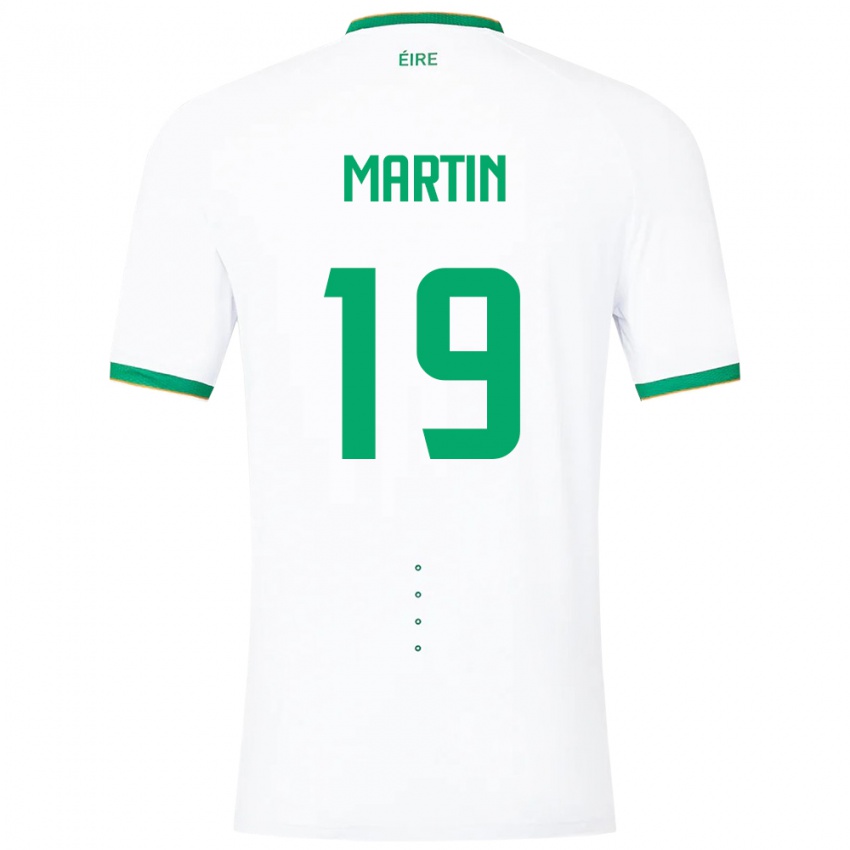 Kinder Irische William Martin #19 Weiß Auswärtstrikot Trikot 24-26 T-Shirt Schweiz