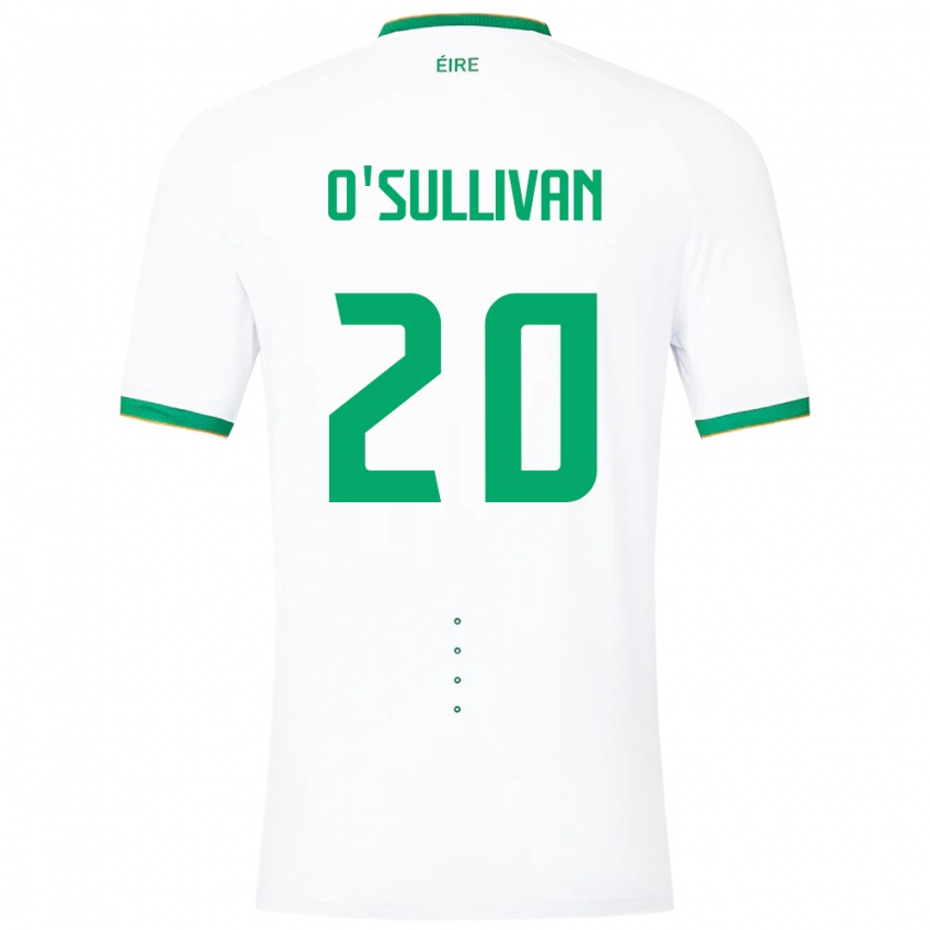 Kinder Irische Cathal O'sullivan #20 Weiß Auswärtstrikot Trikot 24-26 T-Shirt Schweiz