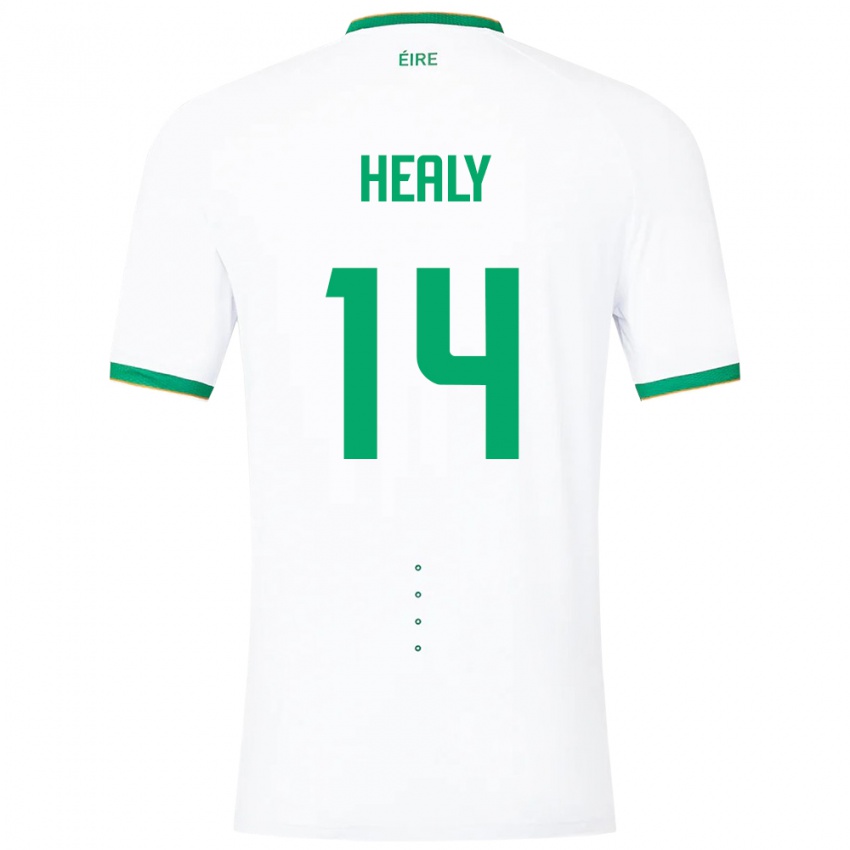 Kinder Irische Freya Healy #14 Weiß Auswärtstrikot Trikot 24-26 T-Shirt Schweiz