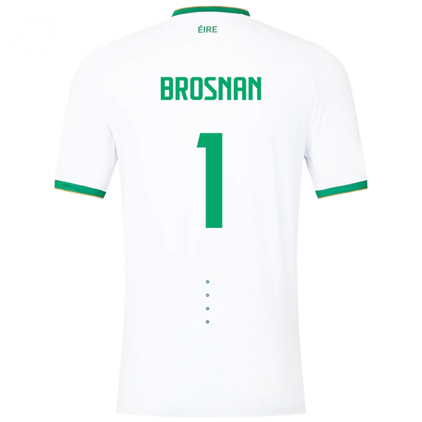 Kinder Irische Courtney Brosnan #1 Weiß Auswärtstrikot Trikot 24-26 T-Shirt Schweiz