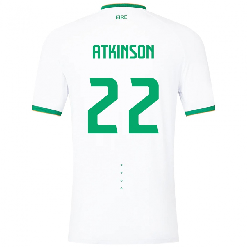 Kinder Irische Isibeal Atkinson #22 Weiß Auswärtstrikot Trikot 24-26 T-Shirt Schweiz