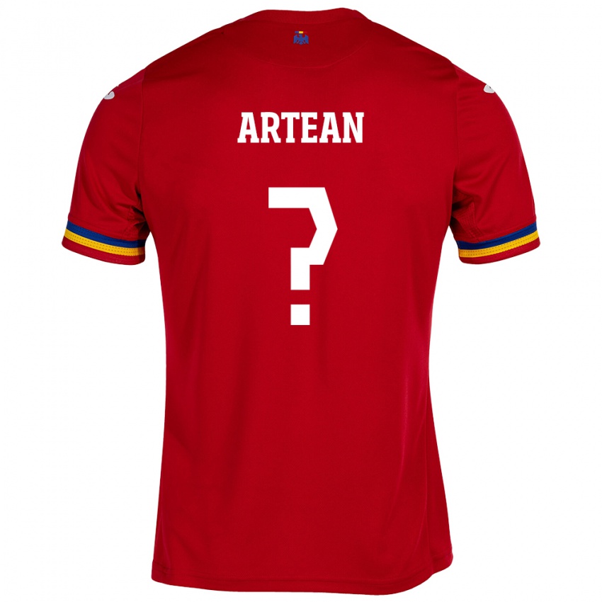 Kinder Rumänische Andrei Artean #0 Rot Auswärtstrikot Trikot 24-26 T-Shirt Schweiz