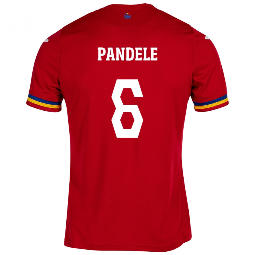 Kinder Rumänische Andrei Pandele #6 Rot Auswärtstrikot Trikot 24-26 T-Shirt Schweiz