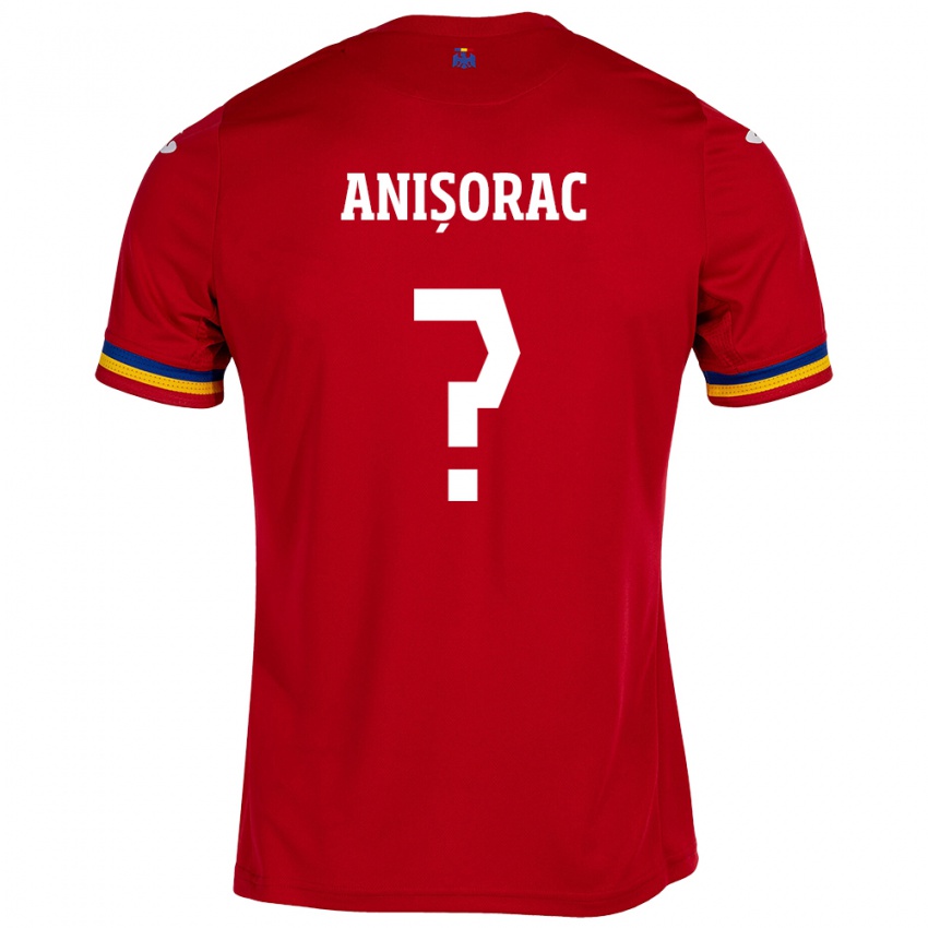 Kinder Rumänische Ionuț Anișorac #0 Rot Auswärtstrikot Trikot 24-26 T-Shirt Schweiz