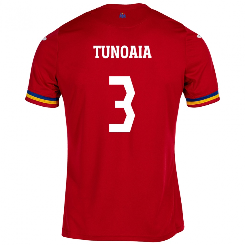 Kinder Rumänische Alexandra Tunoaia #3 Rot Auswärtstrikot Trikot 24-26 T-Shirt Schweiz