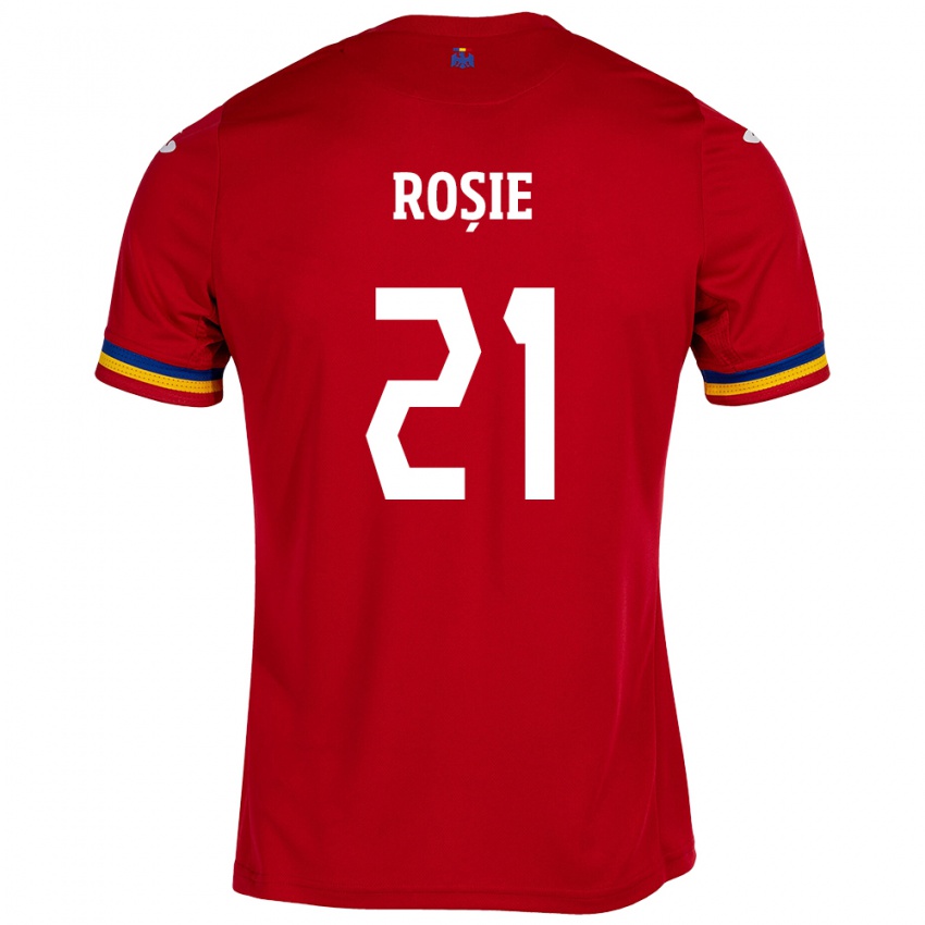 Kinder Rumänische Genoveva Roșie #21 Rot Auswärtstrikot Trikot 24-26 T-Shirt Schweiz