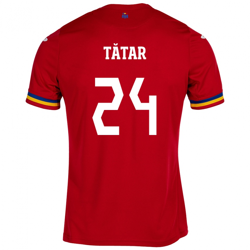 Kinder Rumänische Mădălina Tătar #24 Rot Auswärtstrikot Trikot 24-26 T-Shirt Schweiz