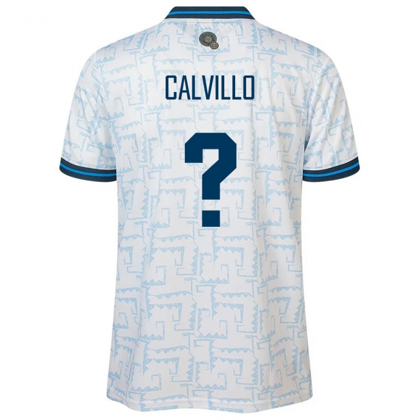 Kinder El Salvador Eric Calvillo #0 Weiß Auswärtstrikot Trikot 24-26 T-Shirt Schweiz