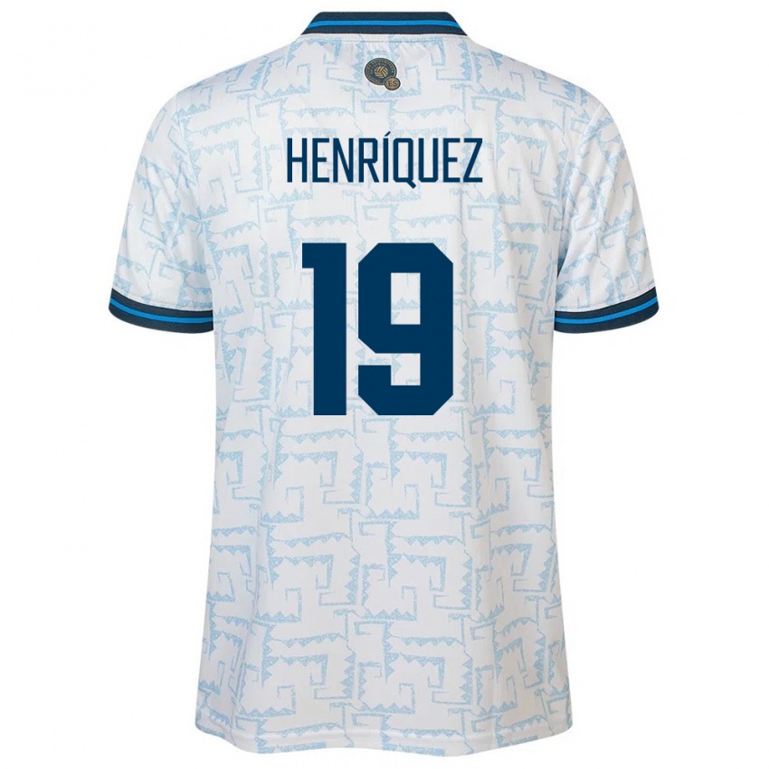 Kinder El Salvador Alejandro Henríquez #19 Weiß Auswärtstrikot Trikot 24-26 T-Shirt Schweiz