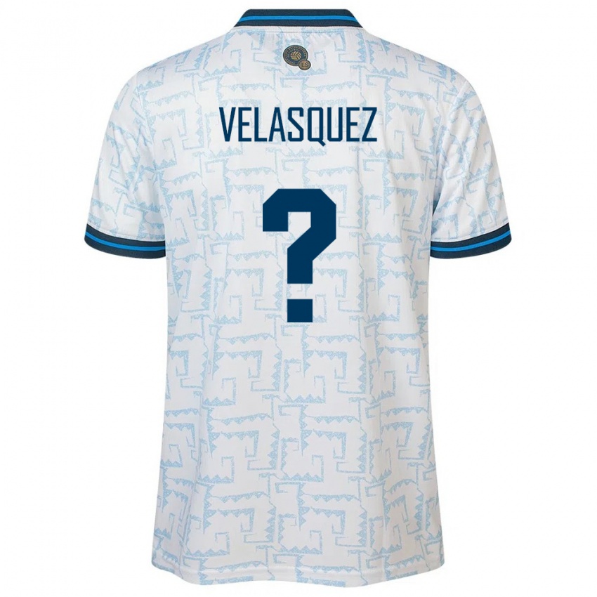 Kinder El Salvador Jorge Velasquez #0 Weiß Auswärtstrikot Trikot 24-26 T-Shirt Schweiz