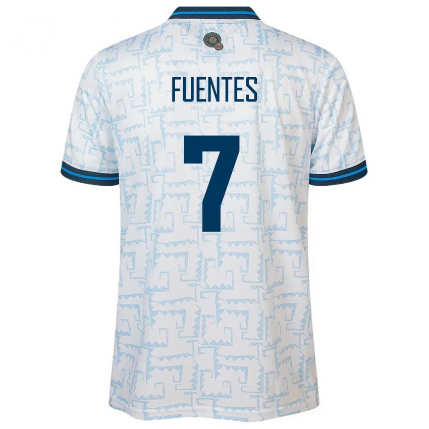 Kinder El Salvador Danielle Fuentes #7 Weiß Auswärtstrikot Trikot 24-26 T-Shirt Schweiz