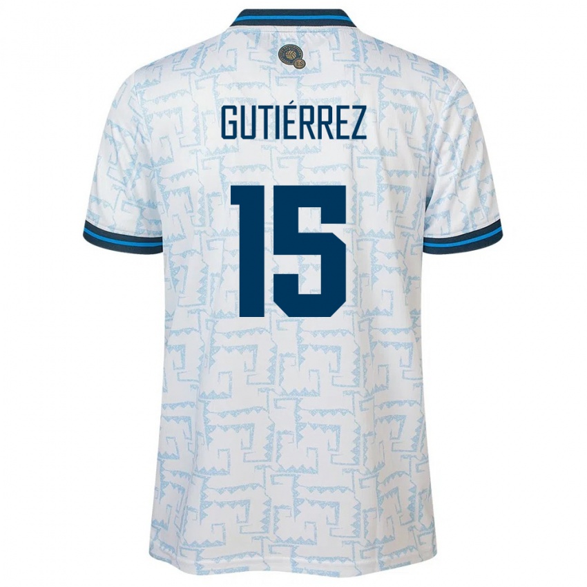 Kinder El Salvador Danya Gutiérrez #15 Weiß Auswärtstrikot Trikot 24-26 T-Shirt Schweiz