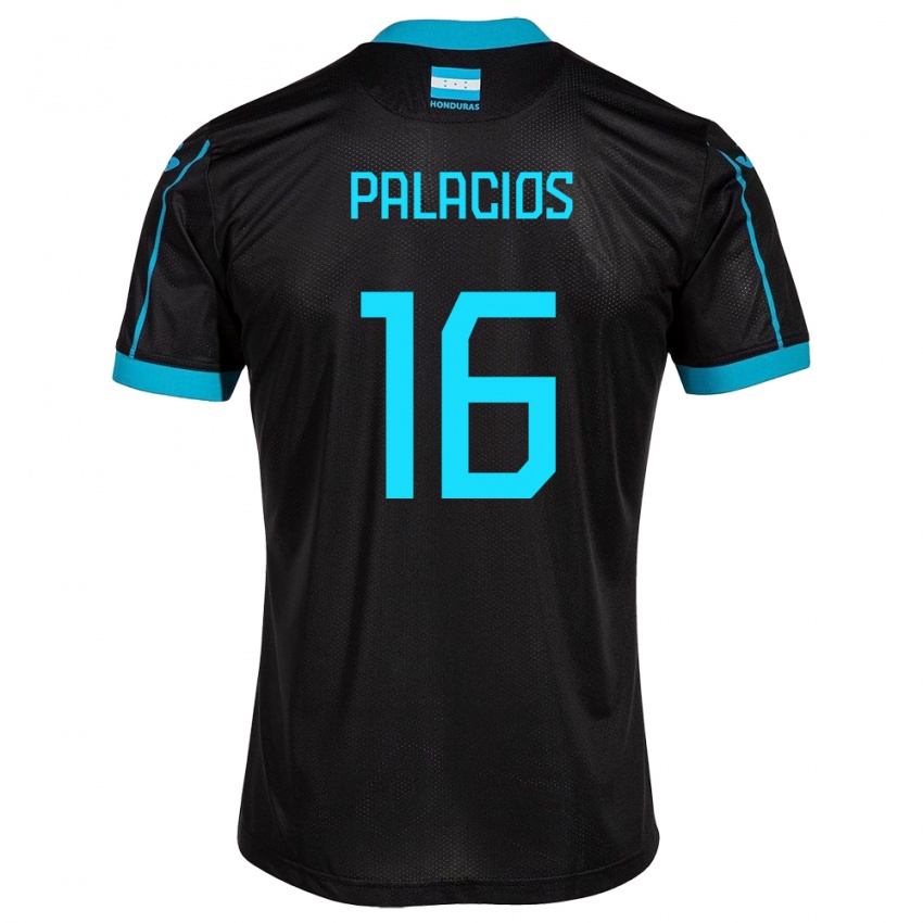 Kinder Honduras Danilo Palacios #16 Schwarz Auswärtstrikot Trikot 24-26 T-Shirt Schweiz