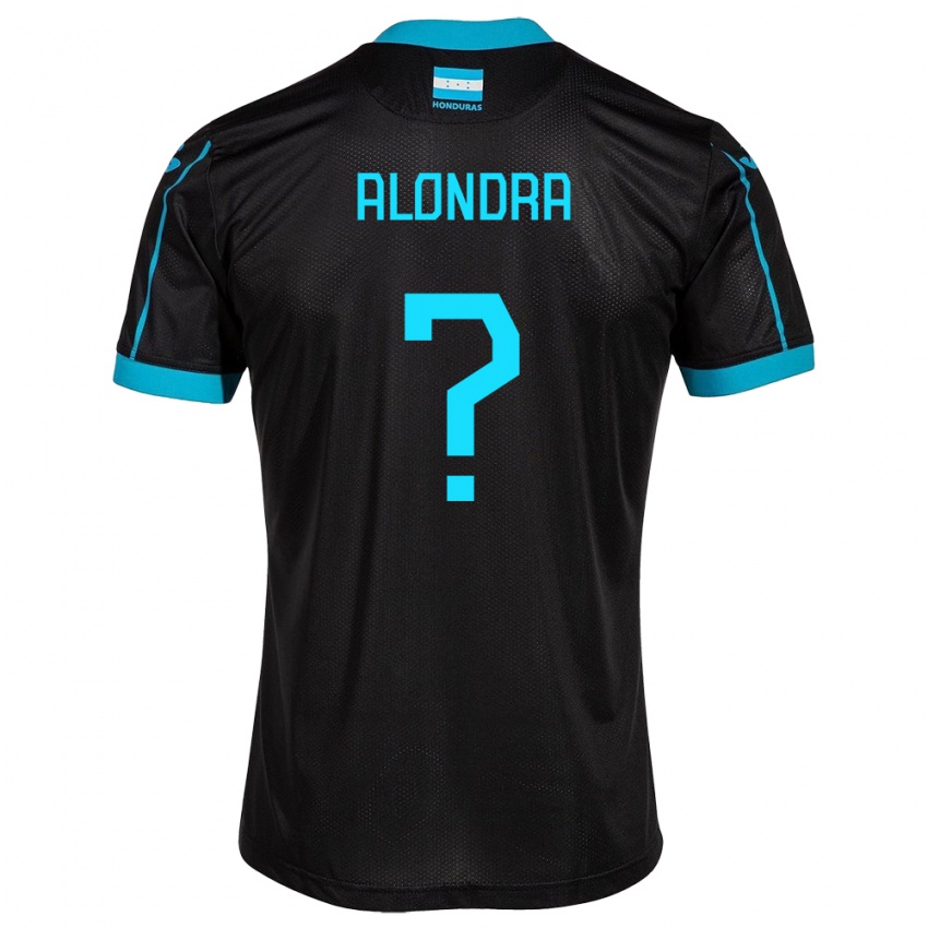 Kinder Honduras Alondra Aguilar #0 Schwarz Auswärtstrikot Trikot 24-26 T-Shirt Schweiz