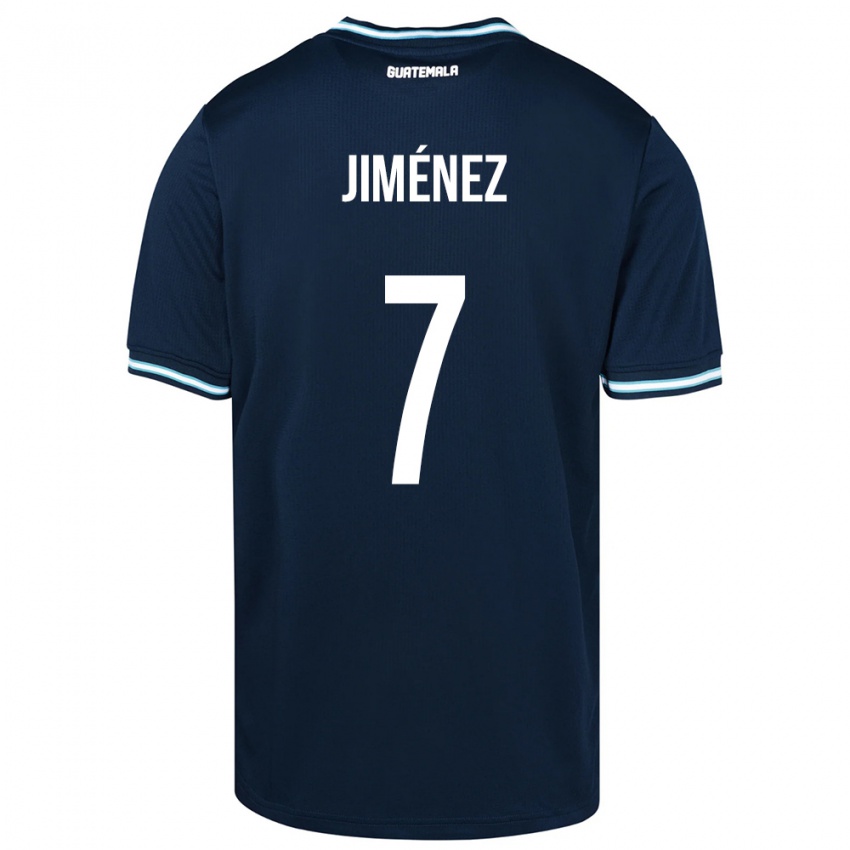 Kinder Guatemala Cristian Jiménez #7 Blau Auswärtstrikot Trikot 24-26 T-Shirt Schweiz