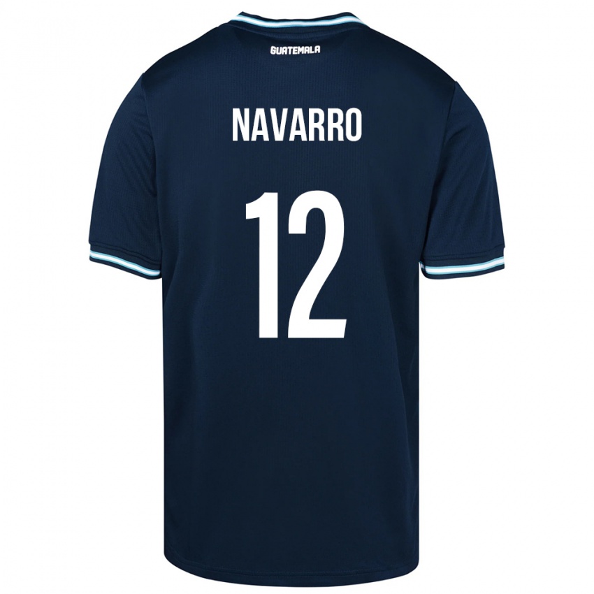 Kinder Guatemala Kenderson Navarro #12 Blau Auswärtstrikot Trikot 24-26 T-Shirt Schweiz