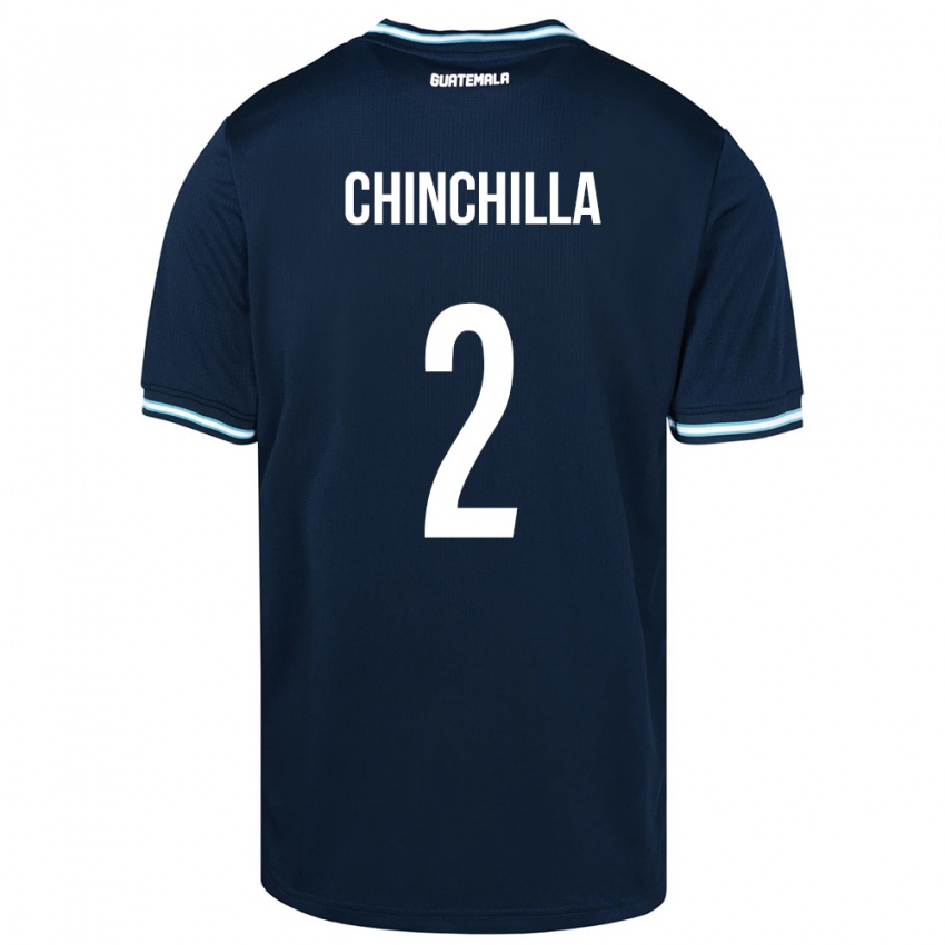 Enfant Maillot Guatemala Nicolás Chinchilla #2 Bleu Tenues Extérieur 24-26 T-Shirt Suisse