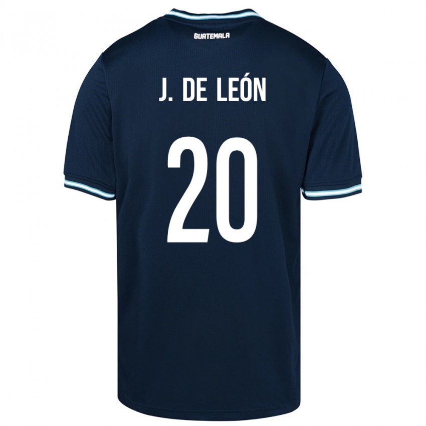 Enfant Maillot Guatemala Jorge De León #20 Bleu Tenues Extérieur 24-26 T-Shirt Suisse