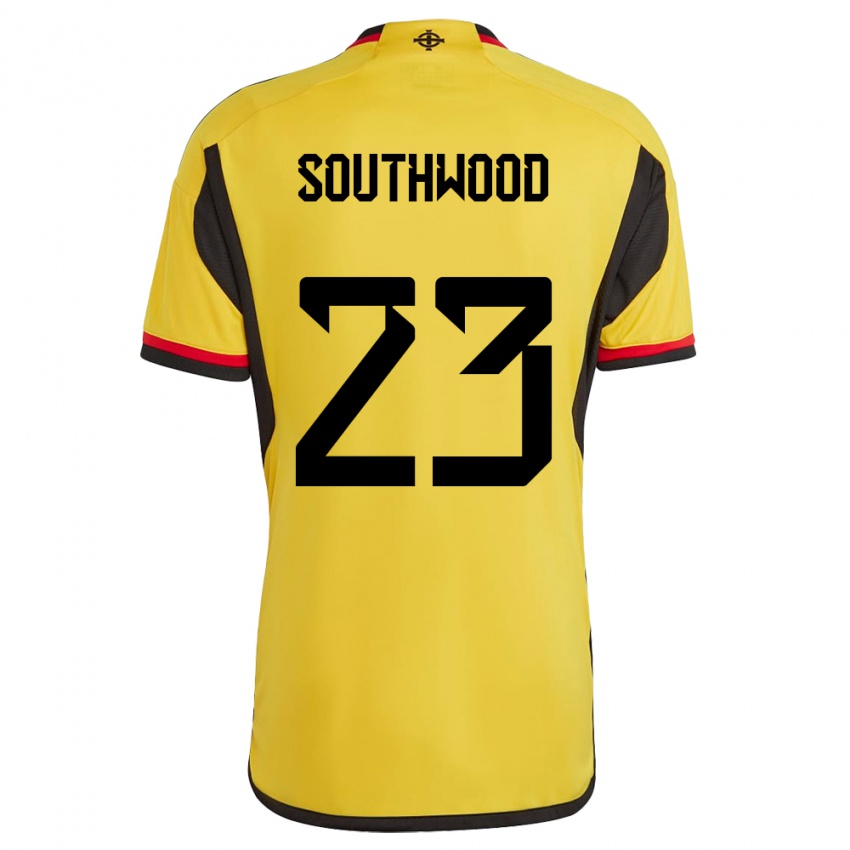 Kinder Nordirland Luke Southwood #23 Weiß Auswärtstrikot Trikot 24-26 T-Shirt Schweiz