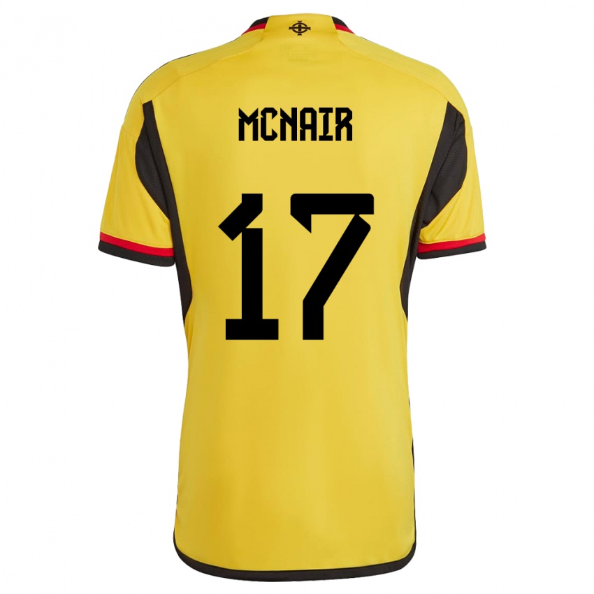 Kinder Nordirland Paddy Mcnair #17 Weiß Auswärtstrikot Trikot 24-26 T-Shirt Schweiz